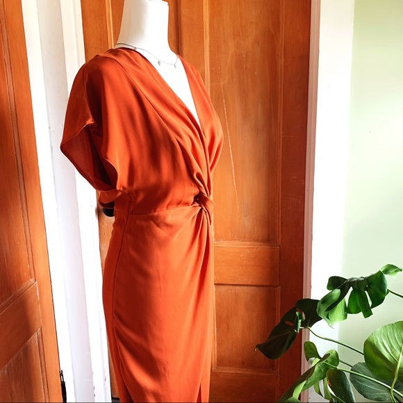 ASOS front twist midi wrap dress - Picture 4 of 13